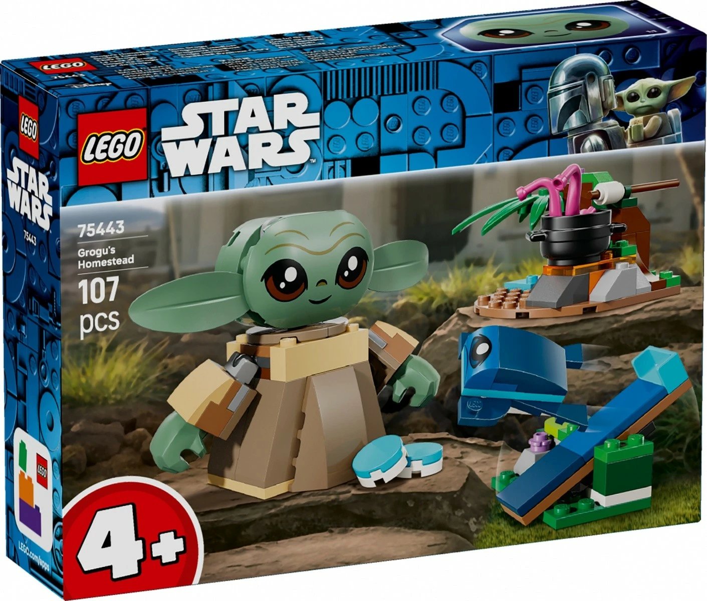 Set ndërtesash LEGO Star Wars 75443 Grogu's House, 107 copa, 4+, i vogël