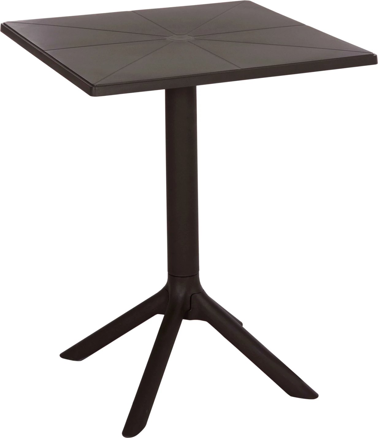 Tavolinë katrore polipropileni për jashtë, ngjyrë kafe, TERRIN FH6125.13, 60x60x75cm