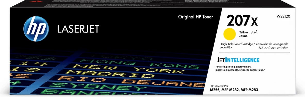 Toner HP 207X / W2212X rendiment i lartë 2450 faqe XL, e verdhë