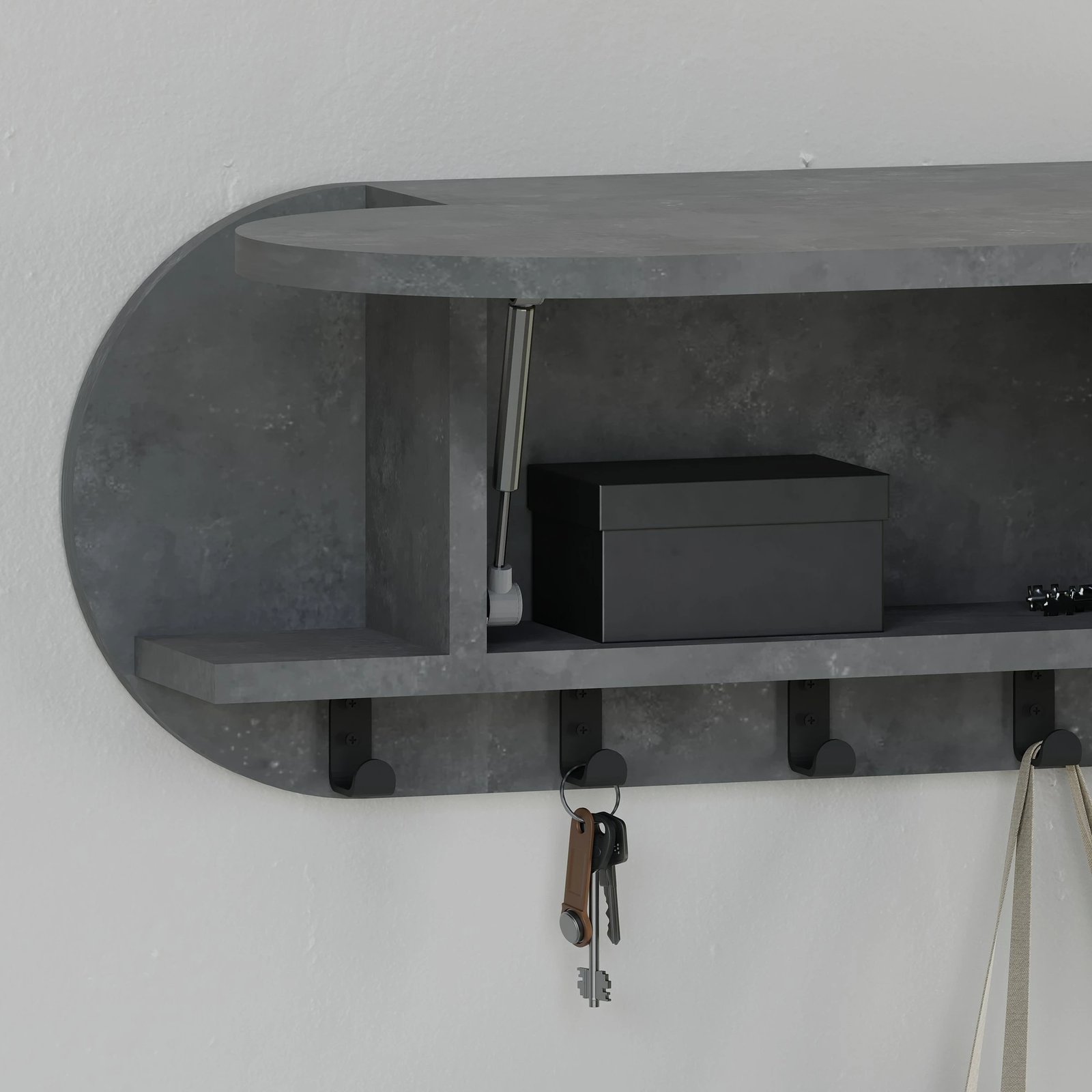 Varëse palltosh Skye Decor, ngjyrë gri, Kroma