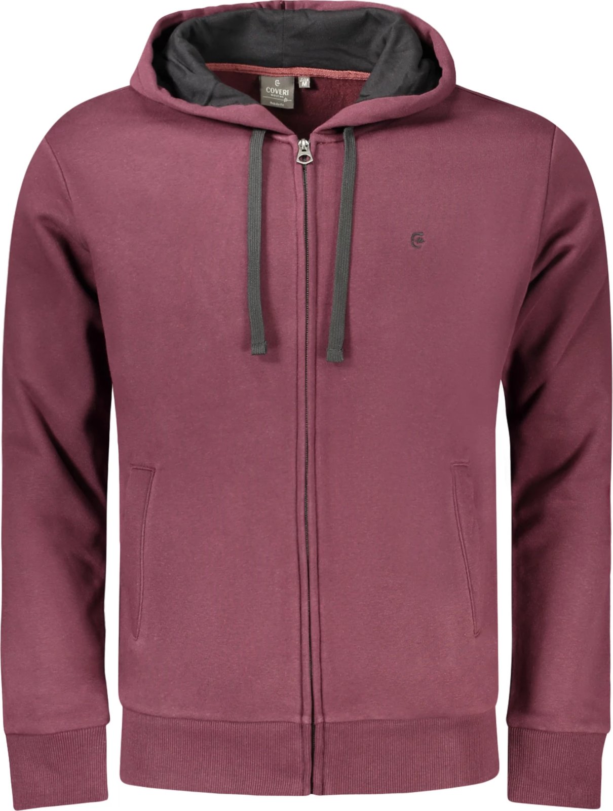 Duks për meshkuj COVERI MOVING zip-up, i kuq