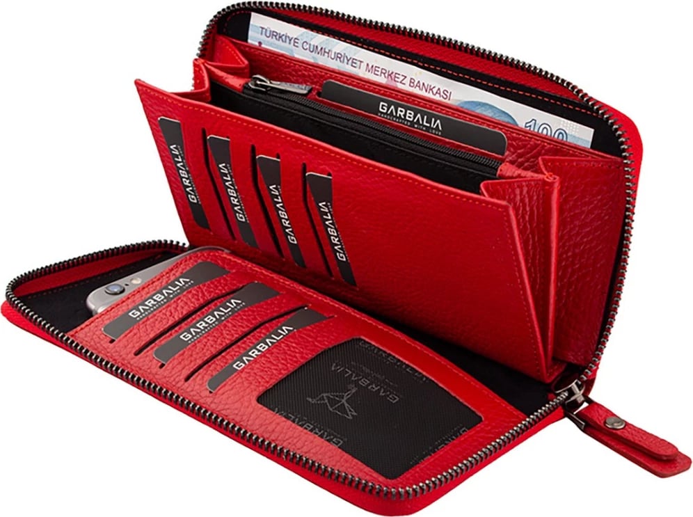 Portofol për gra, Zoozie Bags Arthur, ngjyrë e kuqe