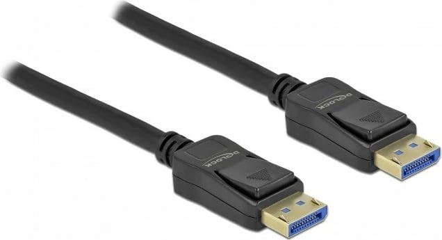 Kabllo DisplayPort DeLOCK 2.0, 3m, 10K 60Hz, 54Gbps, e zezë