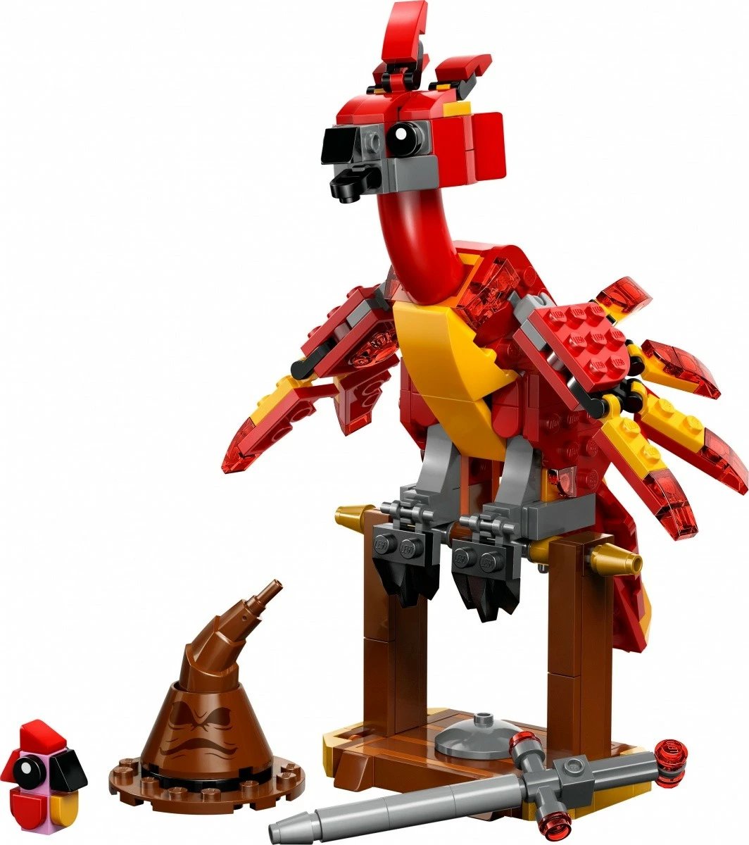 Set LEGO Harry Potter 76448 Fawkes: Feniksi i Dumbledore, 299 pjesë, për fëmijë 8+