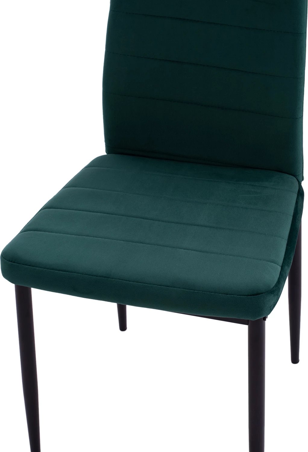 Karrige metalike FH0037.33, kadife e gjelbër, me kornizë metalike K/D, set prej 4 copë