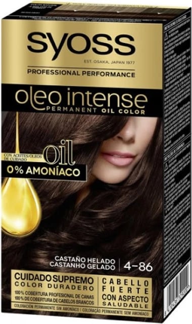 Ngjyrë për flokë Syoss Oleo Intense 4-86 Kafe Akullt unisex
