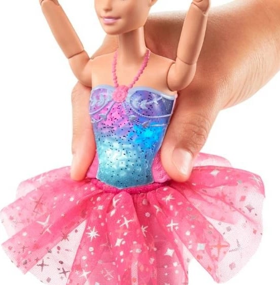 Kukull Barbie Dreamtopia balerinë me drita magjike, Mattel HLC25, rozë