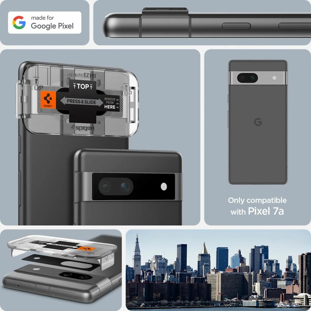 Mbrojtës xhami për kamerë Spigen Glas.tR EZ Fit Optik, për Google Pixel 7a, 2 copë, Zi Mbrojtës xhami për kamerë Spigen Glas.tR EZ Fit Optik, për Google Pixel 7a, 2 copë, Zi