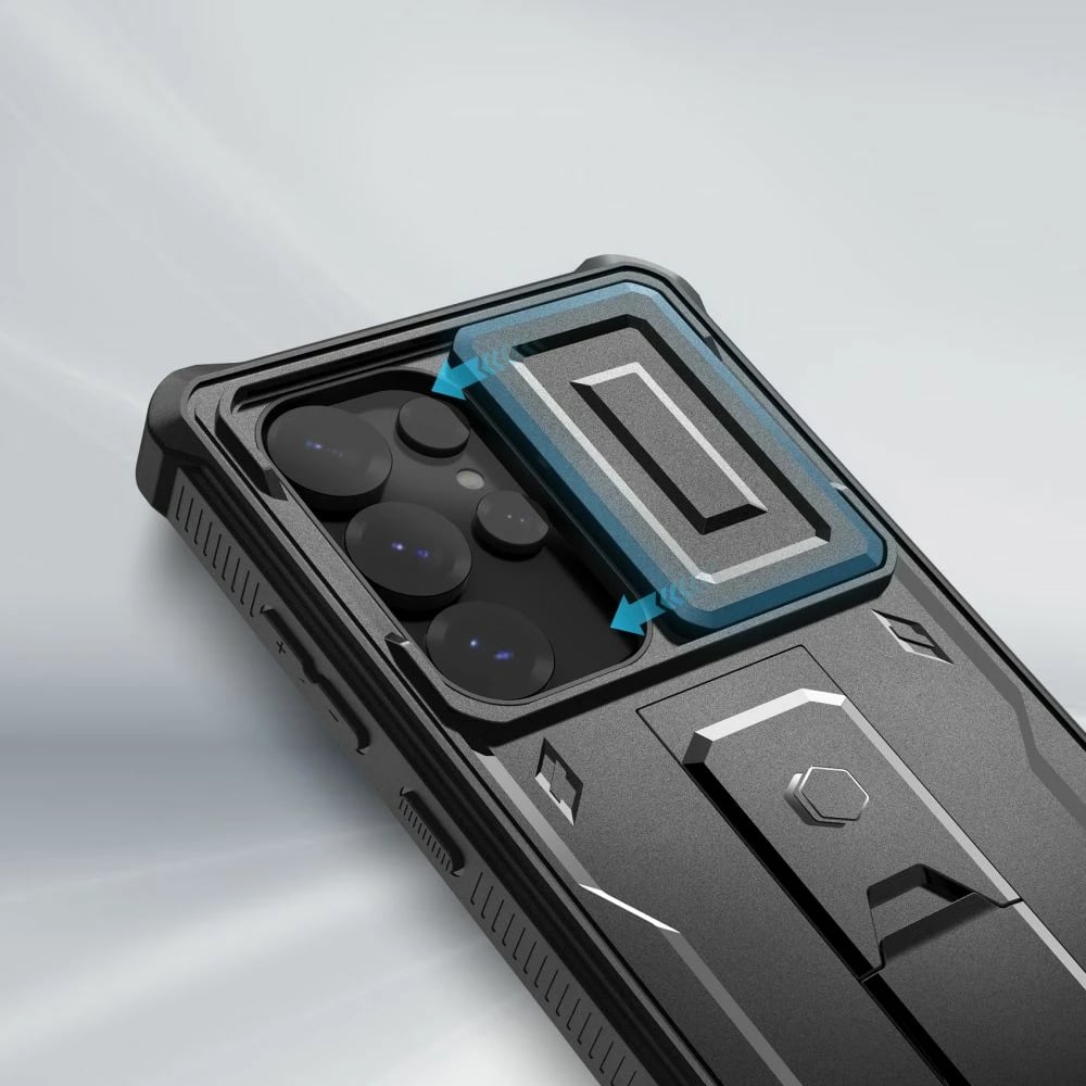 Mbështjellës Tech-Protect Kevlar Cam+ për Samsung Galaxy S25 Ultra, i zi