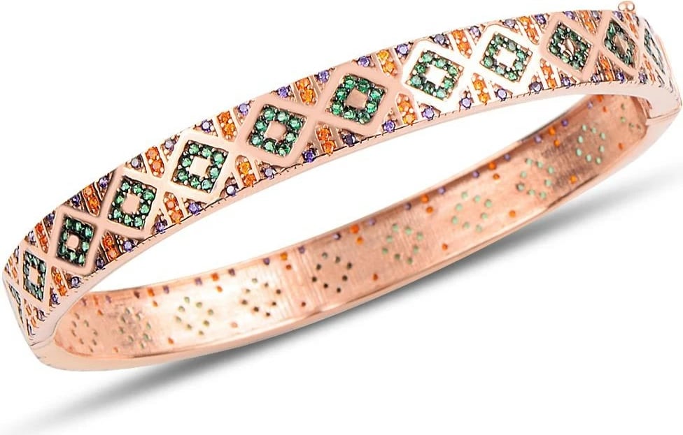 Byzylyk argjendi, ngjyrë rozë e artë, Jumeon, 10160ROS