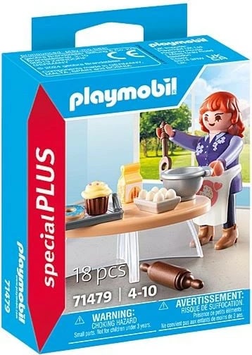 Figurinë Playmobil Special Plus Mrs. Pastry Chef 71479, set me 18 pjesë
