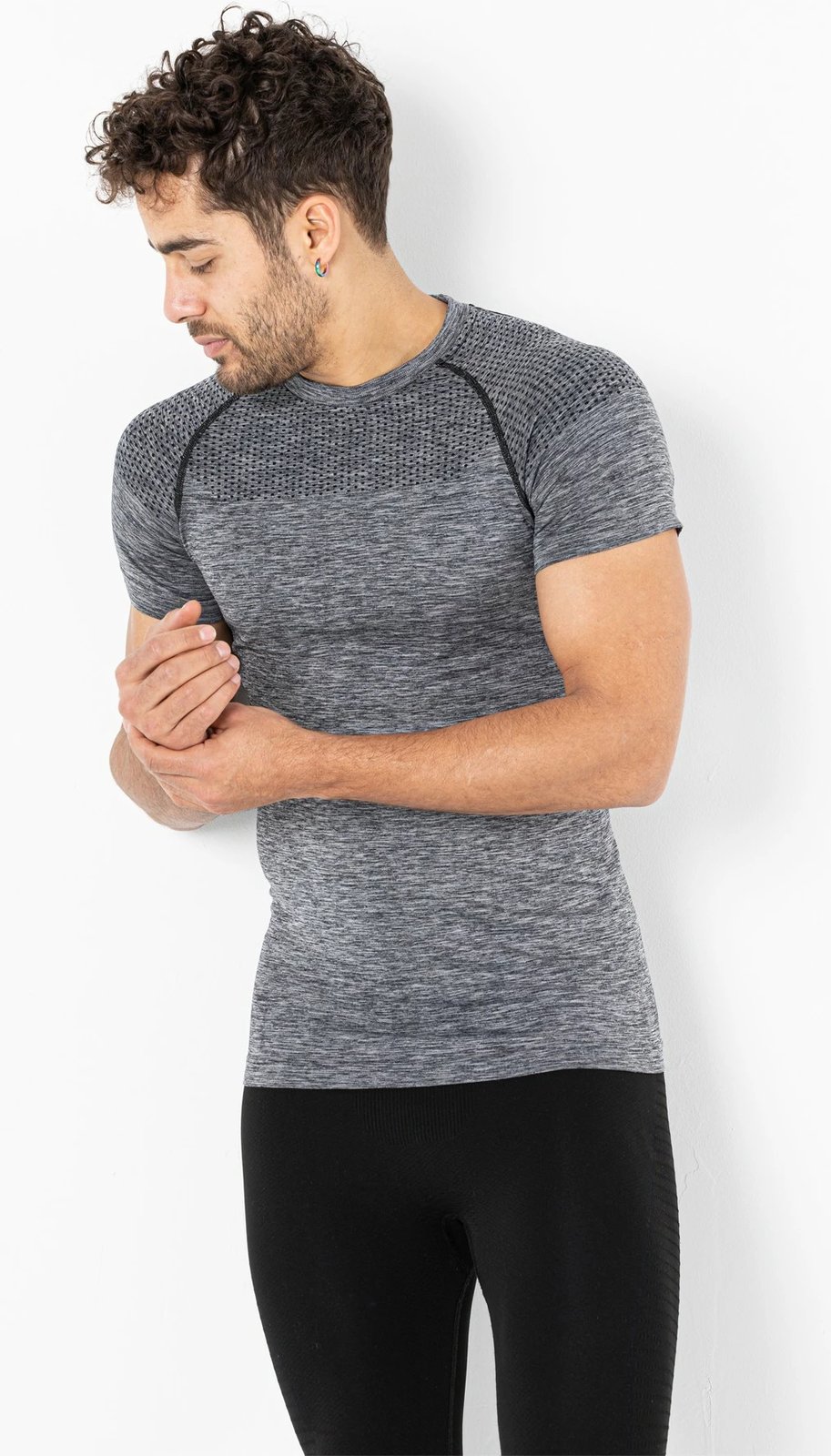 Bluzë sportive për meshkuj, gri, Jumeon, 001-001353003