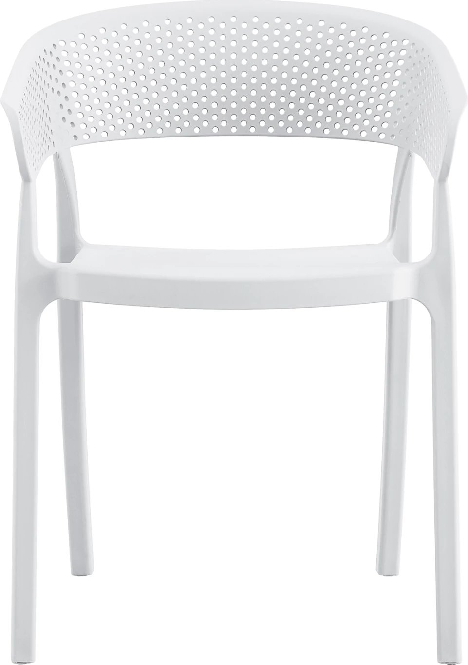 Karrige me krahë polipropileni, e bardhë, model PERFOE FH5941.01, 56x50.5x73cm