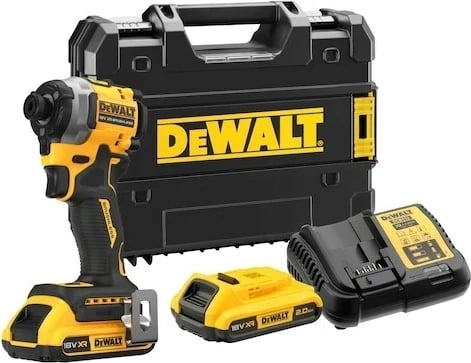 Driver impakti DeWalt DCF850D2T-QW, 18V, 2x2Ah, 205Nm, me valixhe, Verdhë