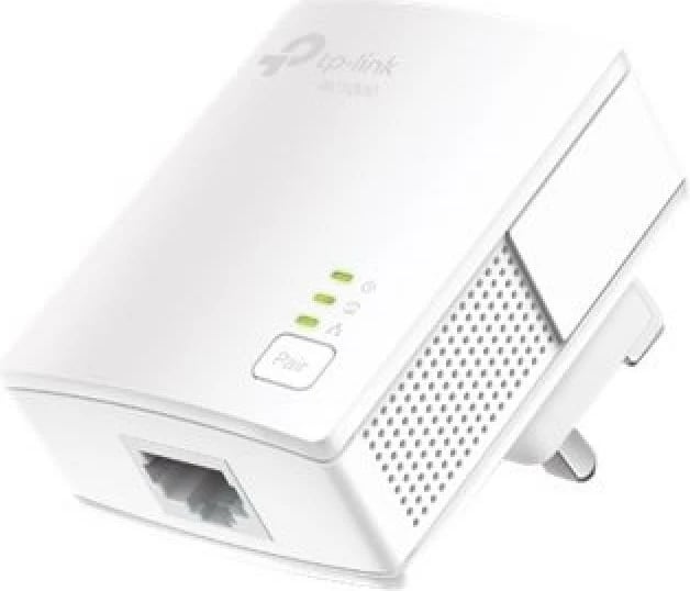 Adapter Powerline gigabit, TP-Link, TL-PA7017 KIT, AV1000, 1x port Gigabit, Plug and Play, deri 300 m, e bardhë, set 2 copë