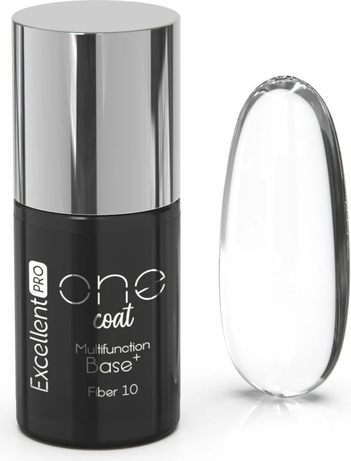 Bazë për thonj për femra Excellent PRO One Coat Multifunction Fiber Base Cleary 7g