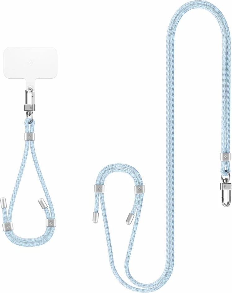 Set litarësh universal Spigen, Crossbody & Wrist Strap, ConTag Pad, kaltër