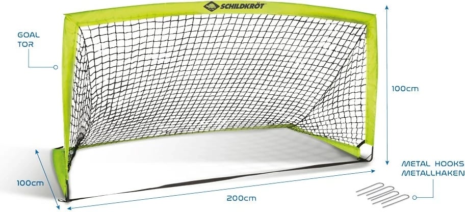 Portë futbolli Schildkröt Funsports 970985, për fëmijë, e zezë