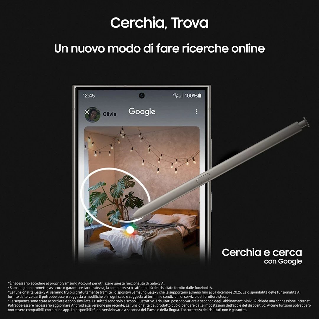 Celular Samsung Galaxy S24 Ultra, 6.8", 12 GB RAM, 256 GB, 5000 mAh, E verdhë