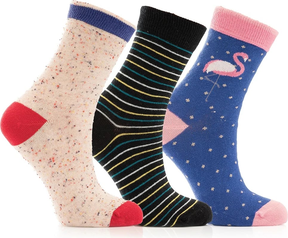 Set çorapash (3 copë), Jumeon, 001-000269, shumëngjyrëshe