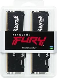 RAM Memorje Kingston FURY Beast DDR5 RGB, 128GB (2x64GB), 5600 MHz, CL36, E zezë