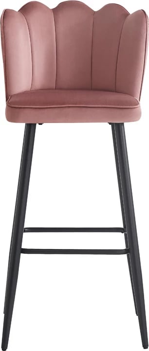 Karrige për bar Velvi, ngjyrë mollë e kalbur, 43x62x95cm