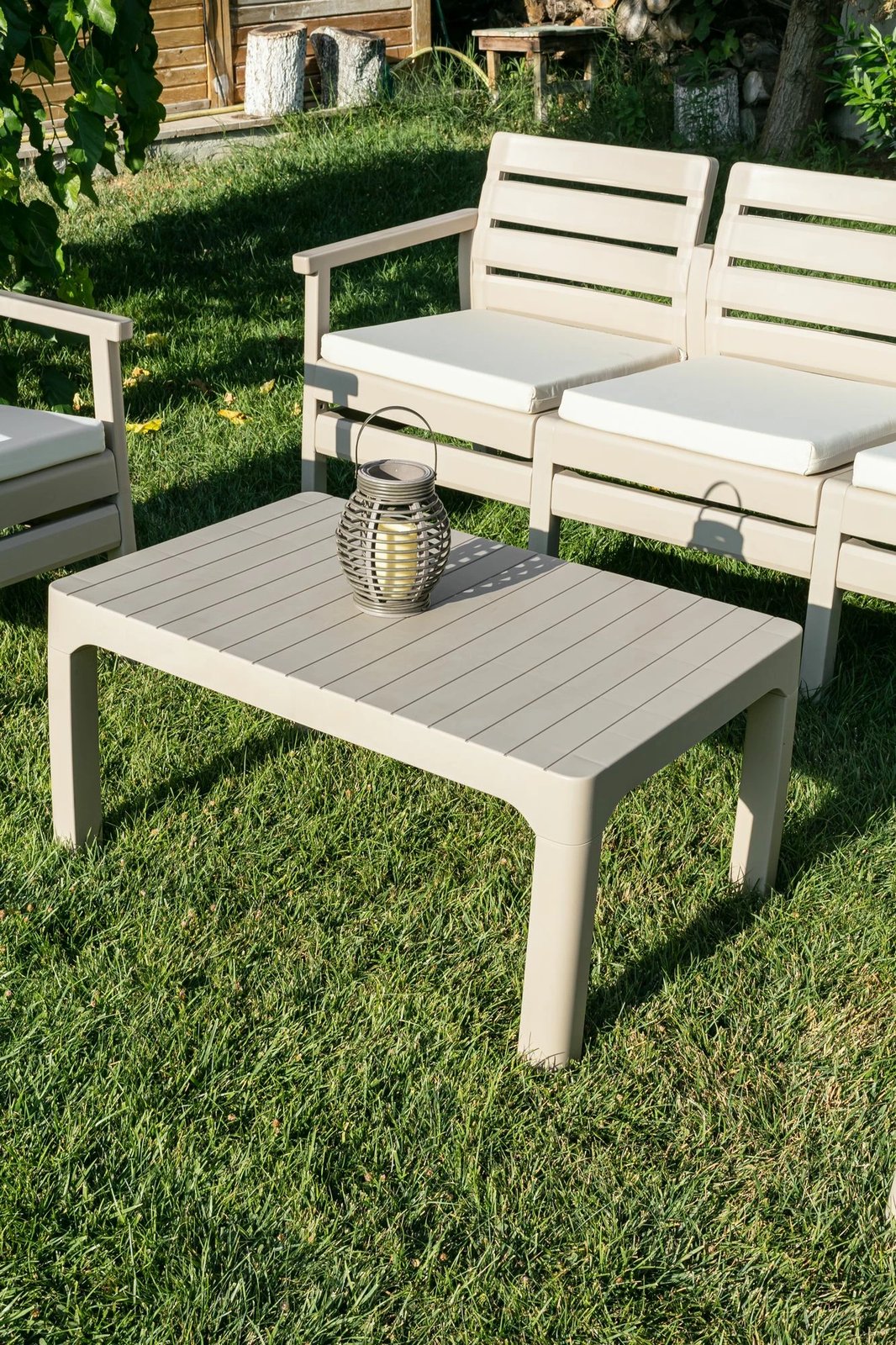 Set lounge për kopsht Skye Decor, Solemare 185, bezhë shkretëtire