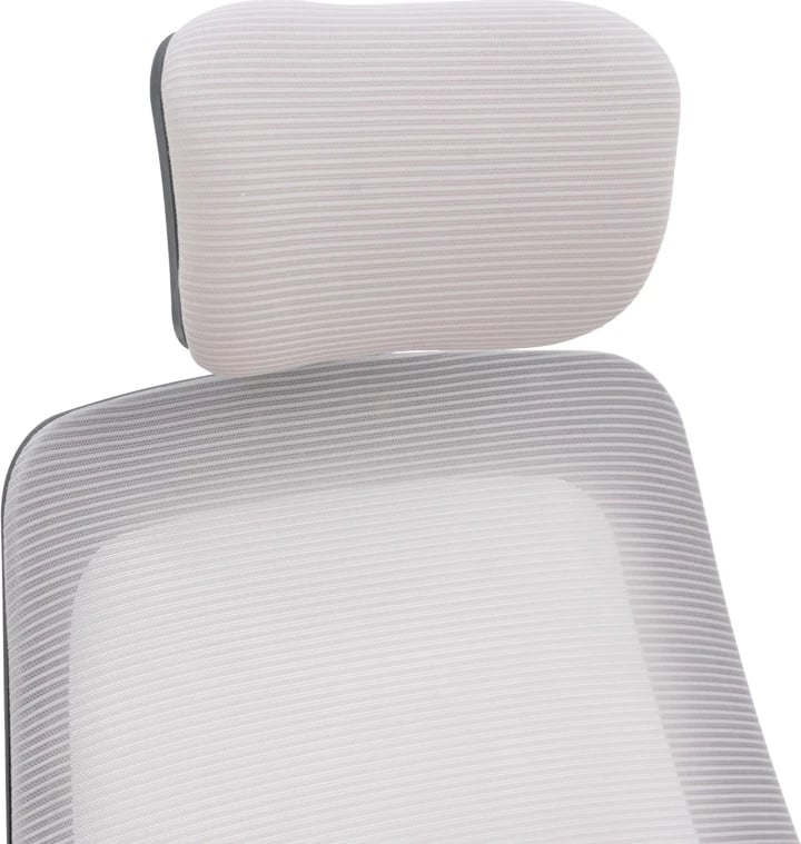 Karrige zyre Peja, material rrjetë, ngjyrë gri-bezhë, kornizë e zezë, 58x60x107-117cm