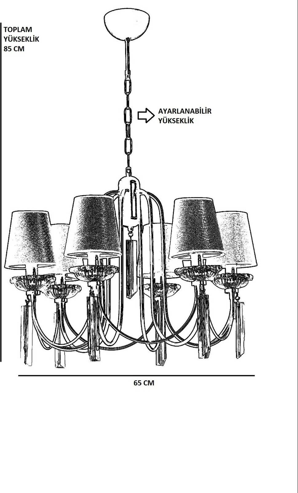 Llambadar Opviq, 8751-3, ngjyrë e zezë