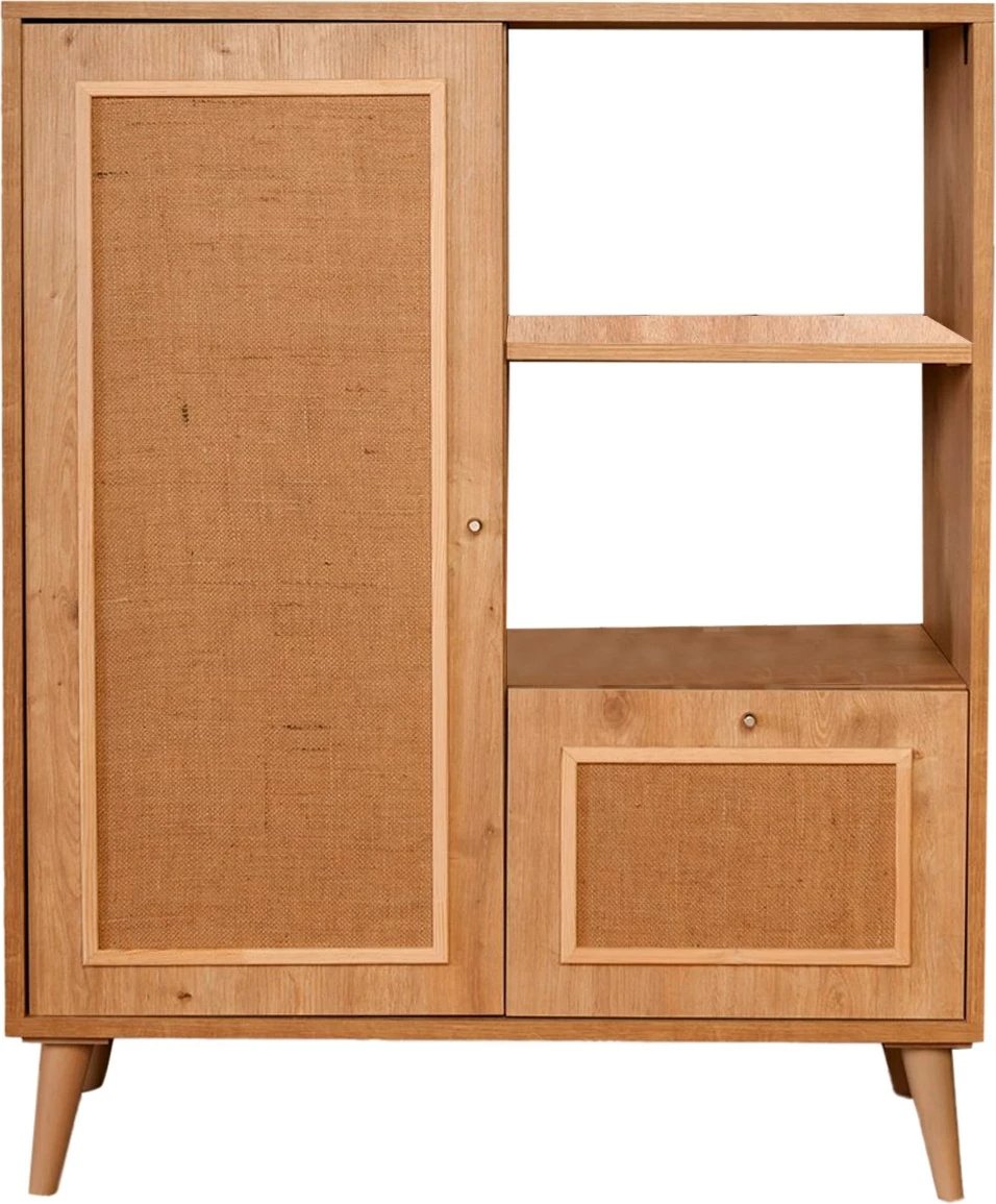 Dollap multifunksional Hanah Home, Jüt Multi, ngjyrë lisi