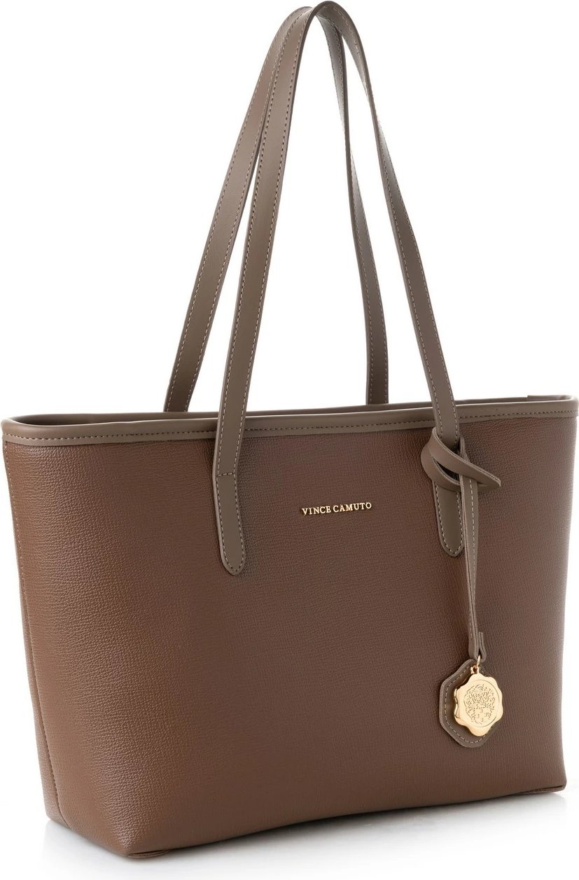 Torbë tote Vince Camuto, Taormina, ngjyrë mink e errët
