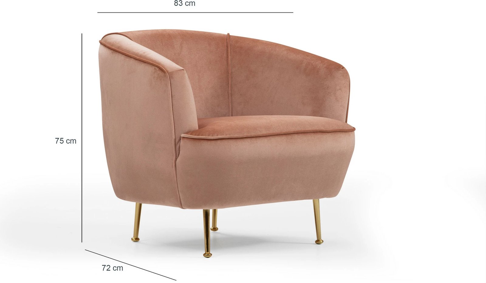 Karrige krahu rozë, Atelier del Sofa, Piccoli (Bony)