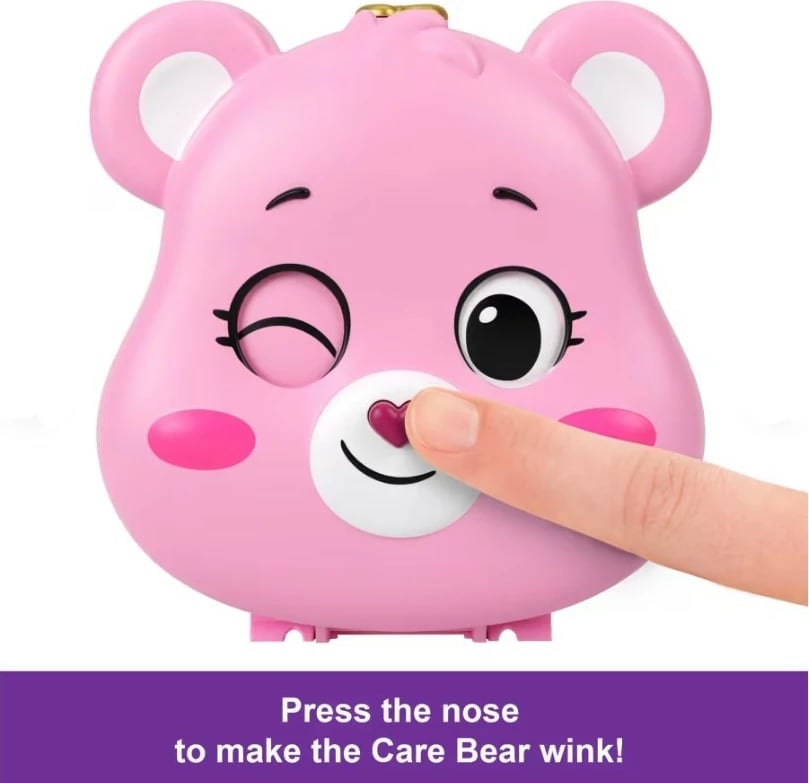 Set lodrash Polly Pocket Care Bears, Mattel JCC14, plastikë, për fëmijë, rozë