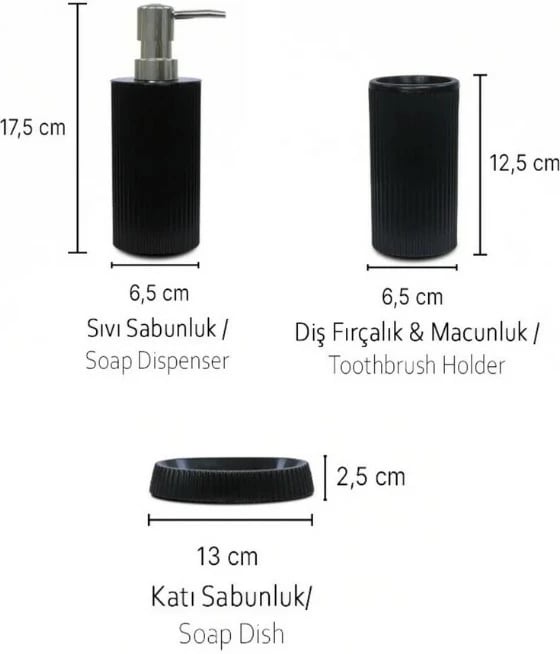 Set banjoje (3 pjesë), Mijölnir, PZR-046, ngjyrë e zezë