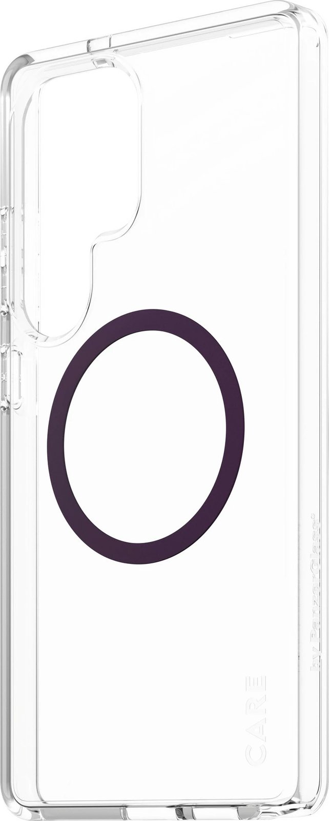 Mbështjellës PanzerGlass CARE Flagship Case, Galaxy S25 Ultra, transparent me rreth plum purple