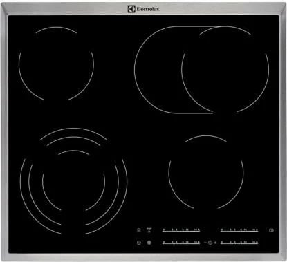 Pllakë qeramike Electrolux EHF46547XK, me prekje, 4 zona, e zezë