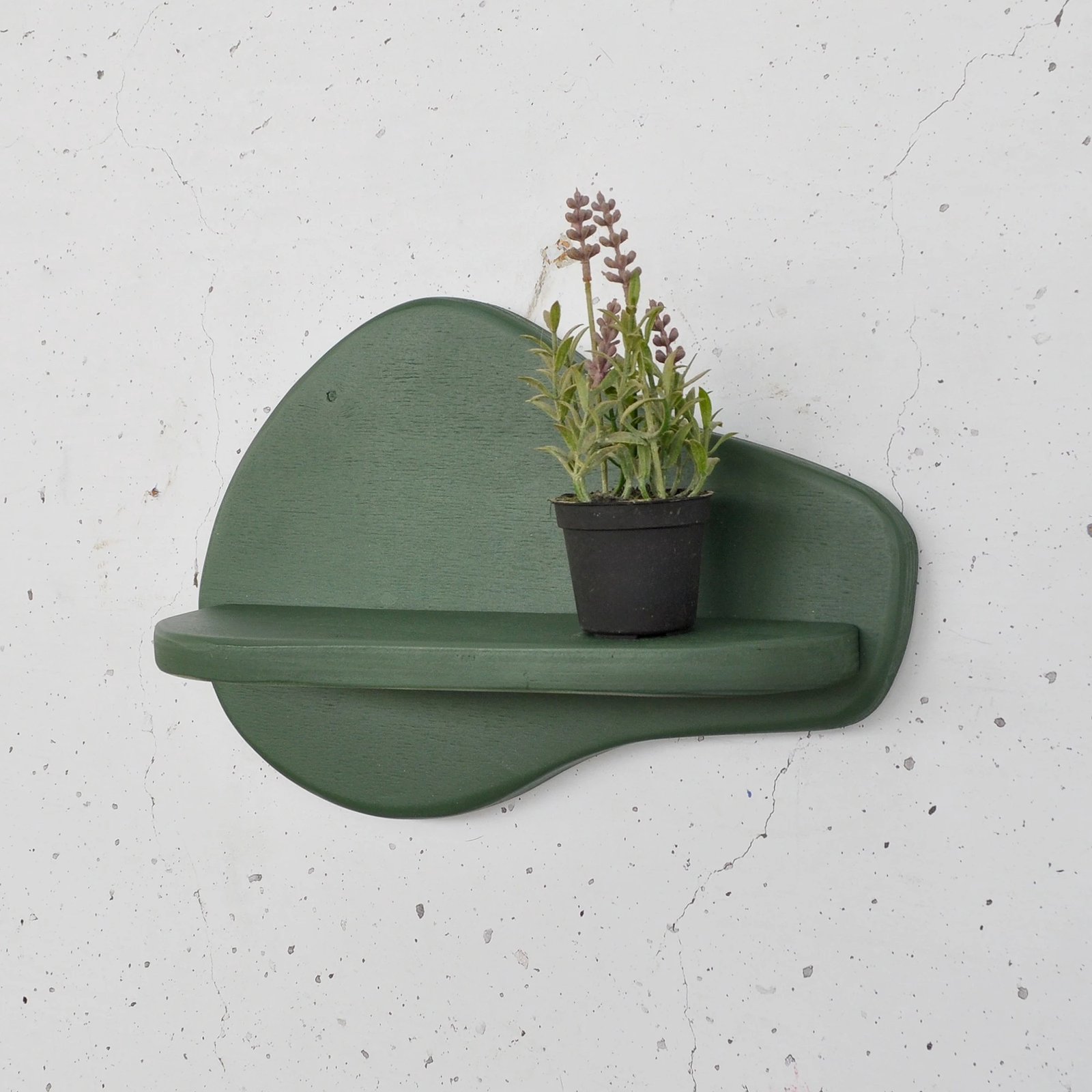 Raft dekorativ muri prej druri, ngjyrë e gjelbër, Skye Decor, Meh220