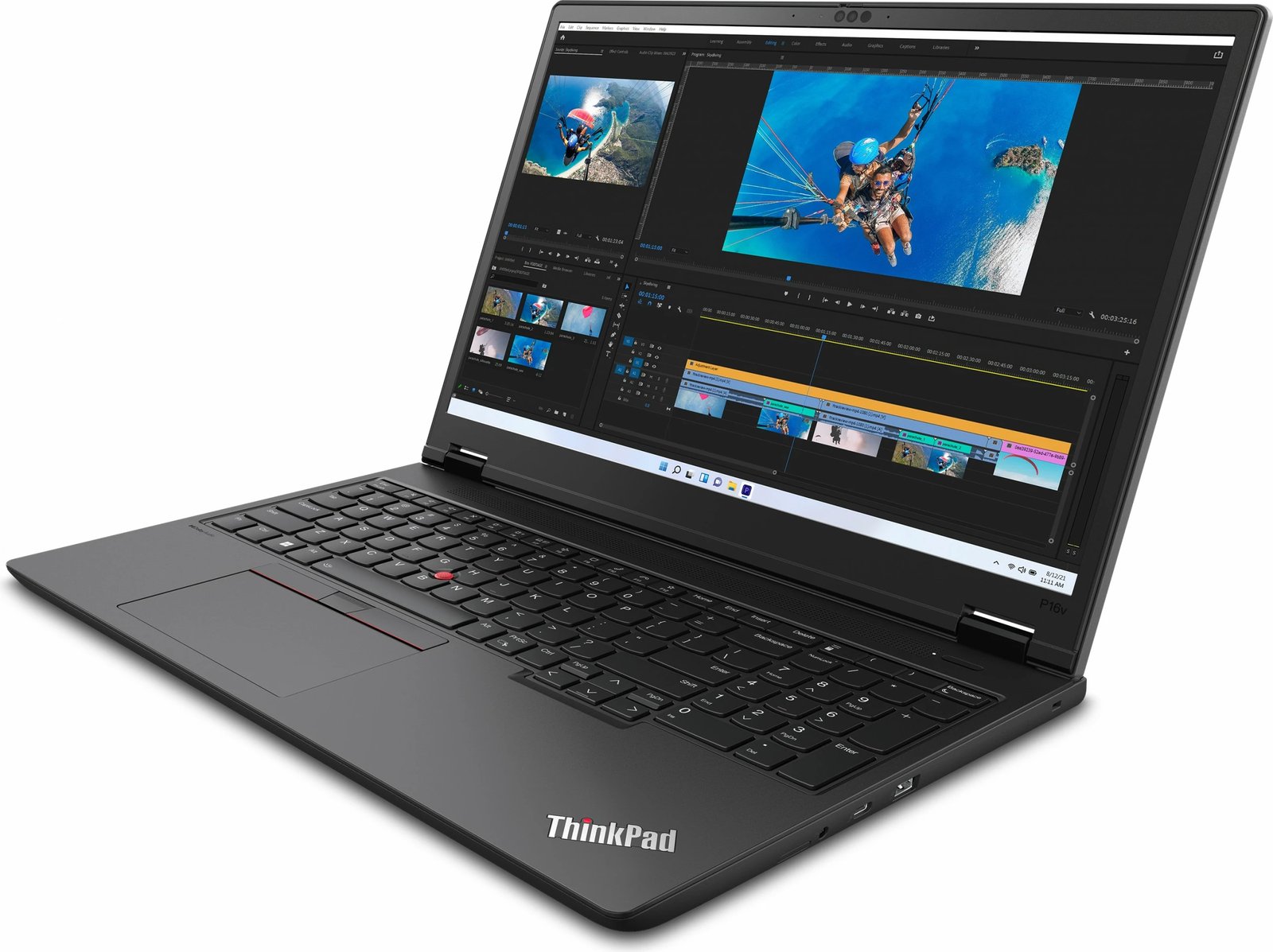 Laptop Lenovo ThinkPad P16v Gen 2, Intel Core Ultra 7, 32 GB RAM, 1 TB, Ekran 16", i zi