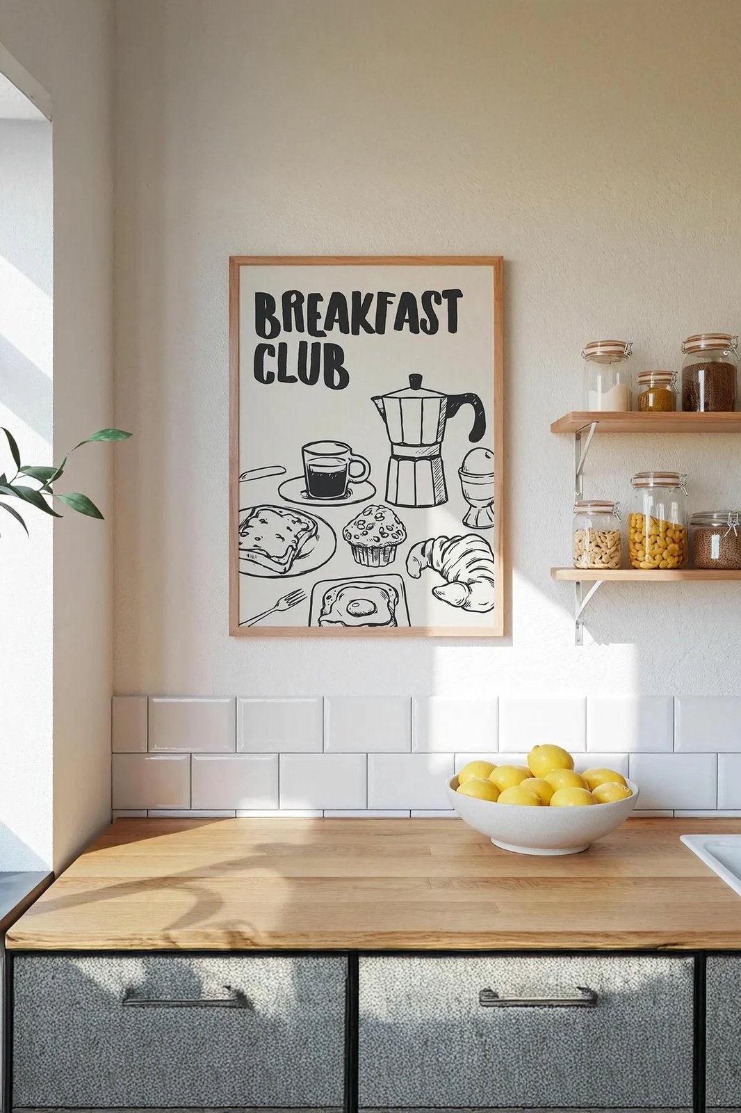 Pikturë dekorative me kornizë, Wallity, Ersy1Ham21, shumëngjyrëshe