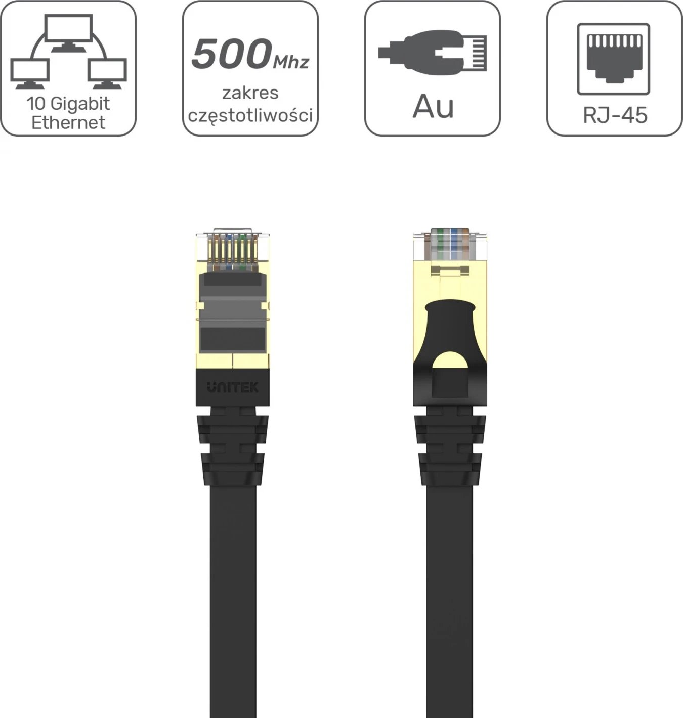 Patchcord Unitek për meshkuj, i zi
