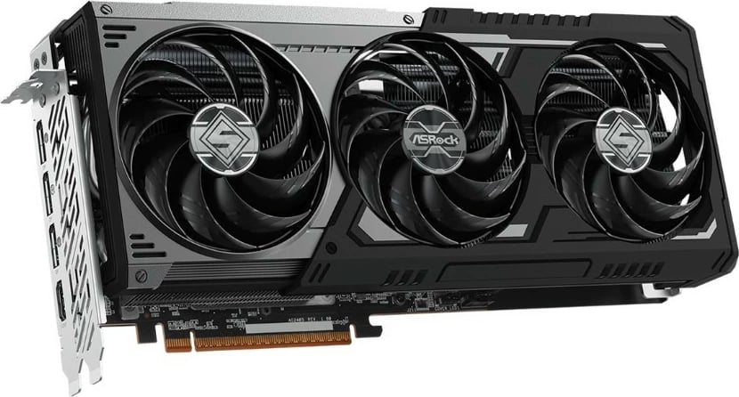 Kartelë grafike ASRock RX 9070 XT STEEL LEGEND DARK, 16 GB GDDR6, 256-bit, e zezë