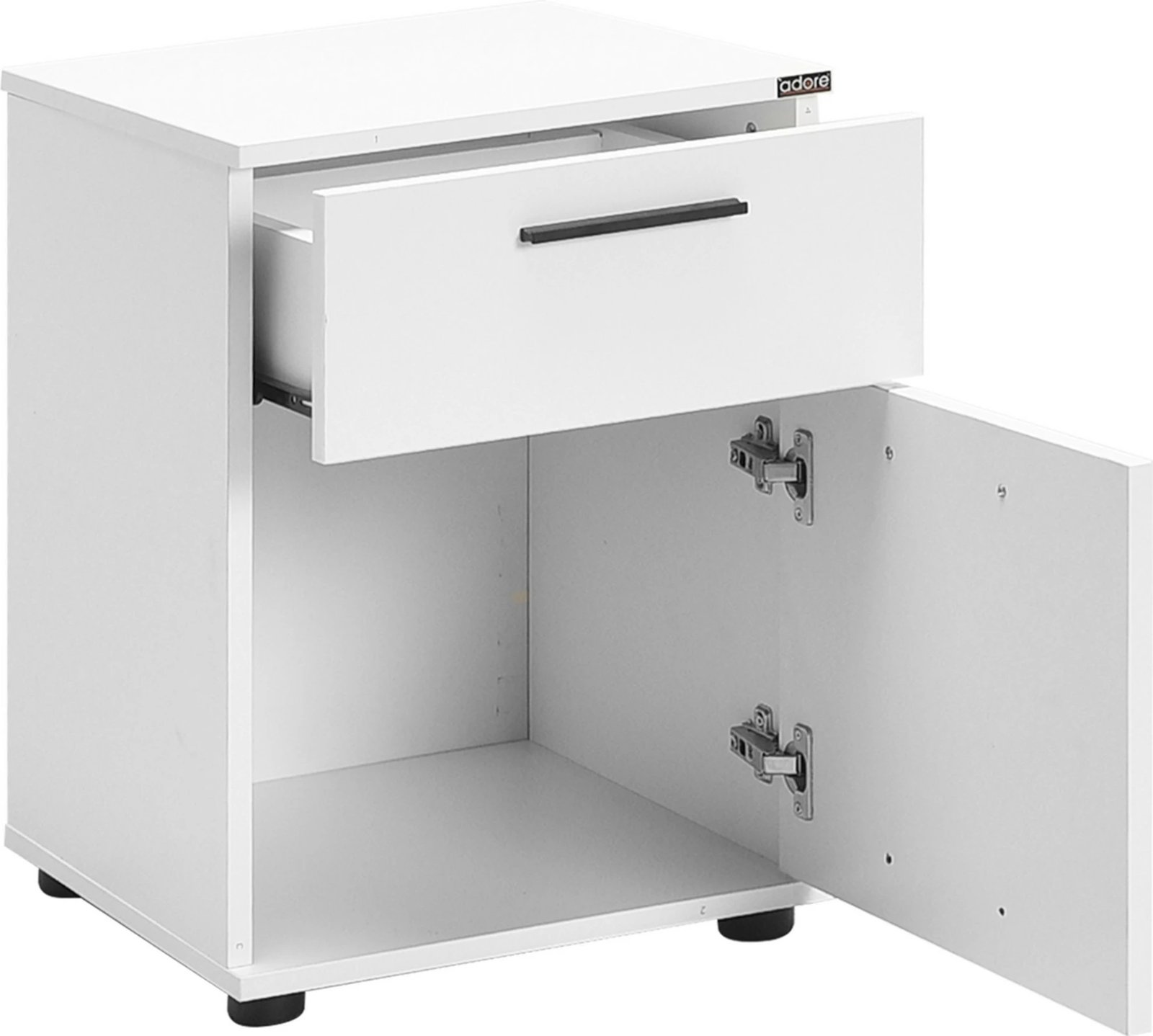 Komodinë natës Hanah Home, Kmd-611-Bb-1, e bardhë