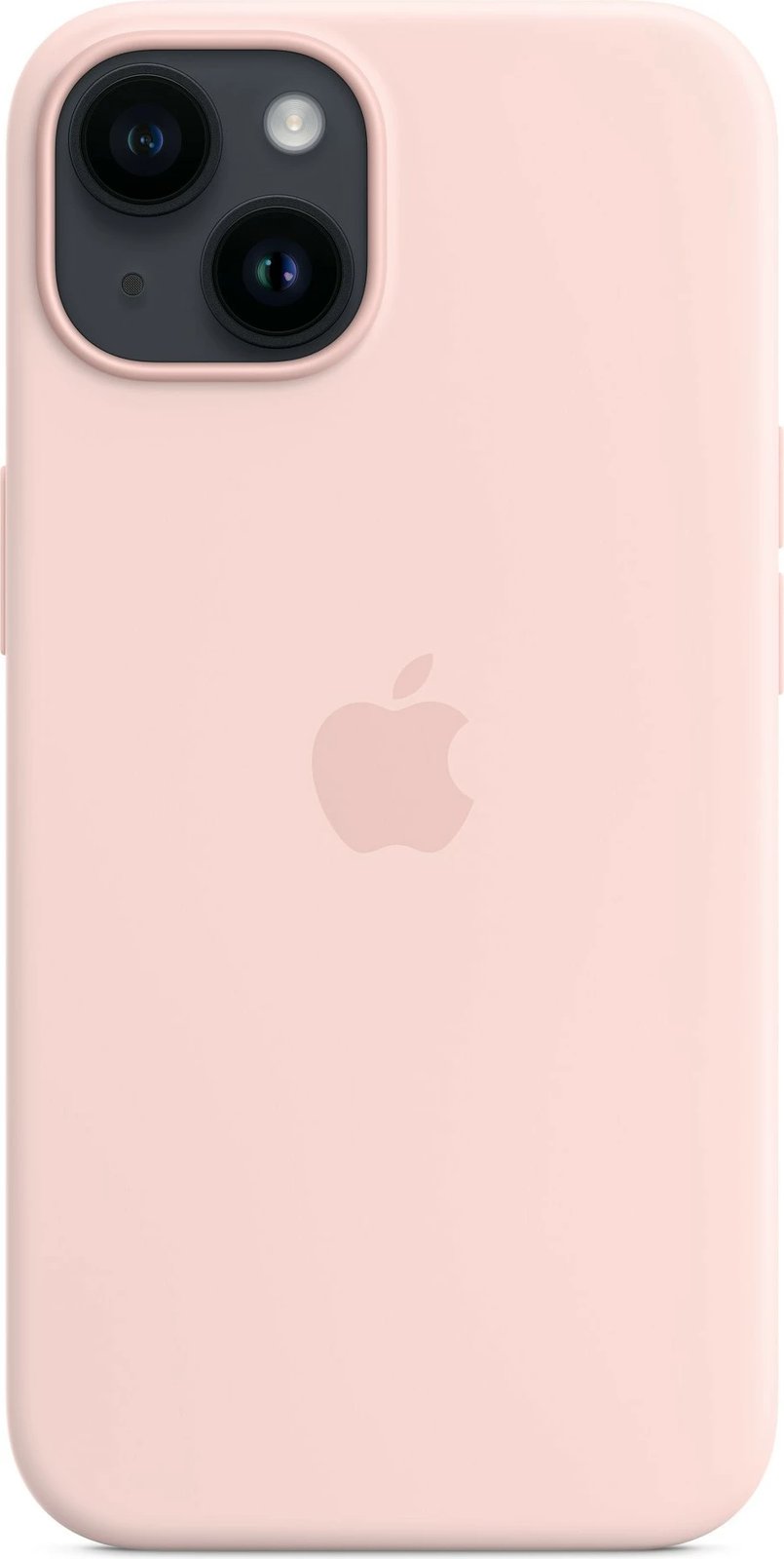 Mbështjellës silikonik Apple iPhone 14 me MagSafe, Chalk Pink