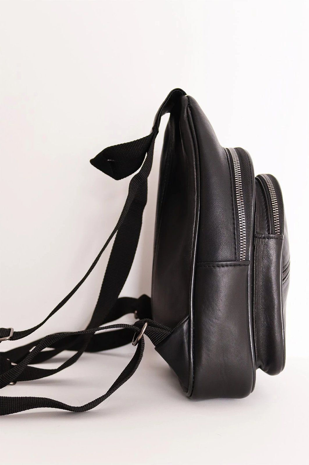 Çantë shpine lëkure, ngjyrë e zezë, Zoozie Bags, HDSBK10218932189390