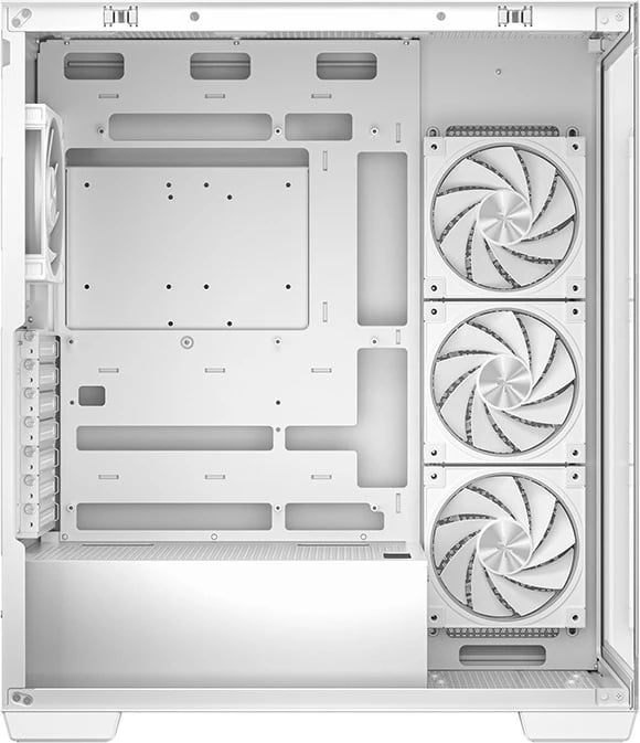 Kasë DeepCool CG580 4F V2, midi tower, xham i temperuar, e bardhë