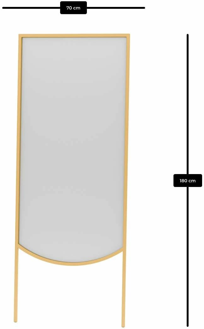 Pasqyrë Cheval, ngjyrë ari, Skye Decor, 70x180cm