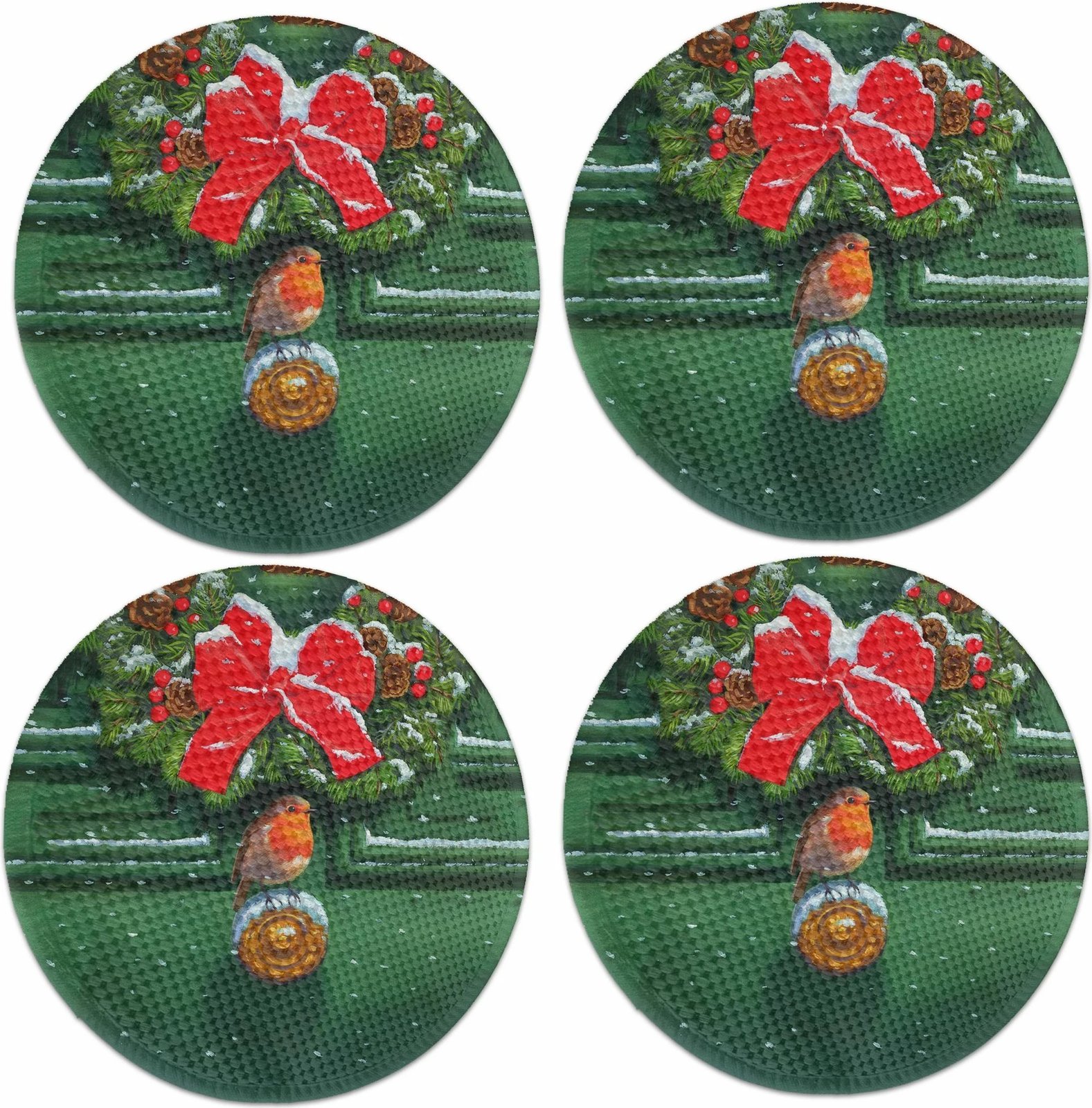 Nënshtrat tavoline, shumëngjyrësh, Hermia Concept, 37cm, set prej 4 copash