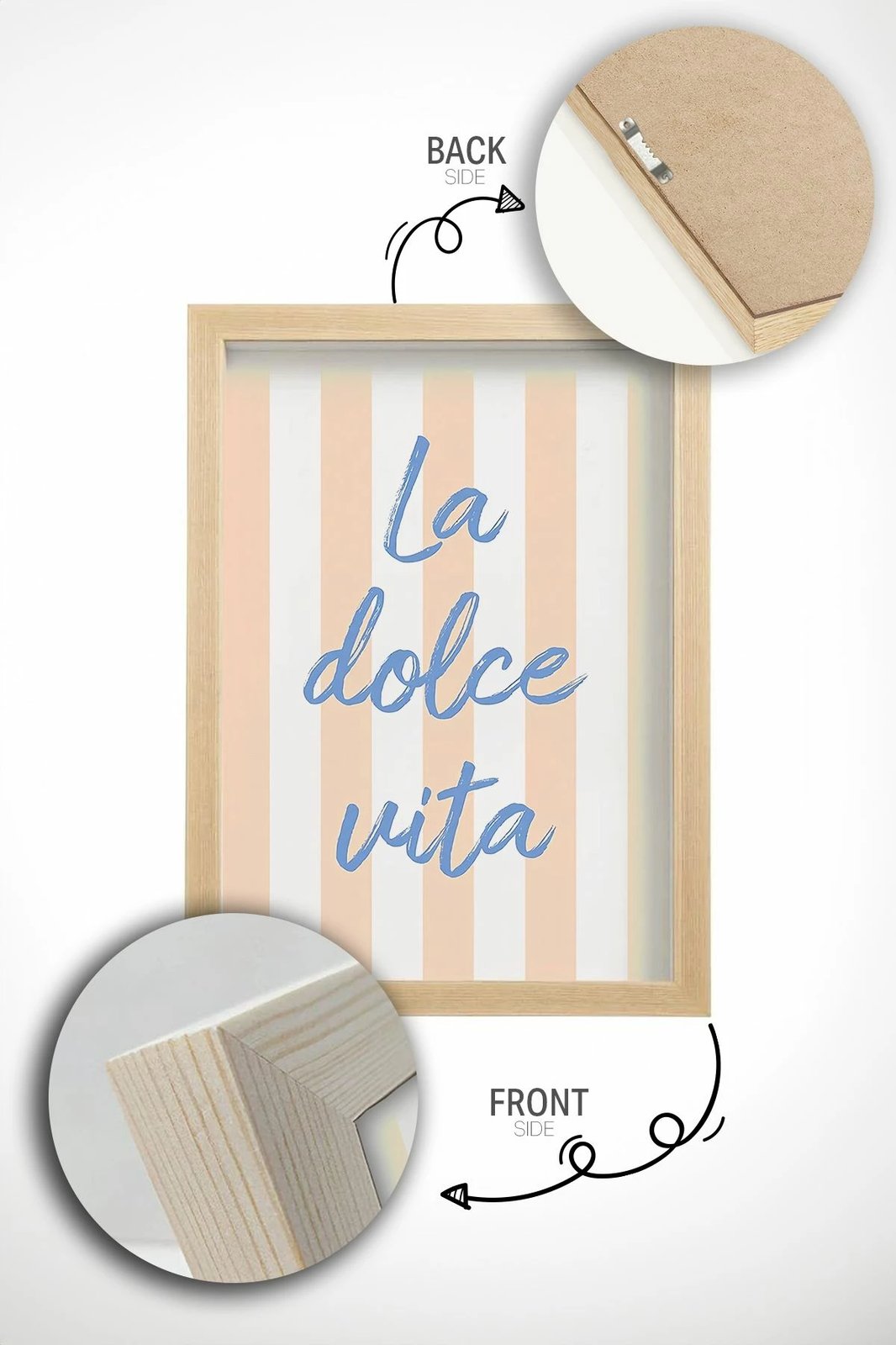 Pikturë dekorative me kornizë (3 copë), Wallity, Ersy3Ham9