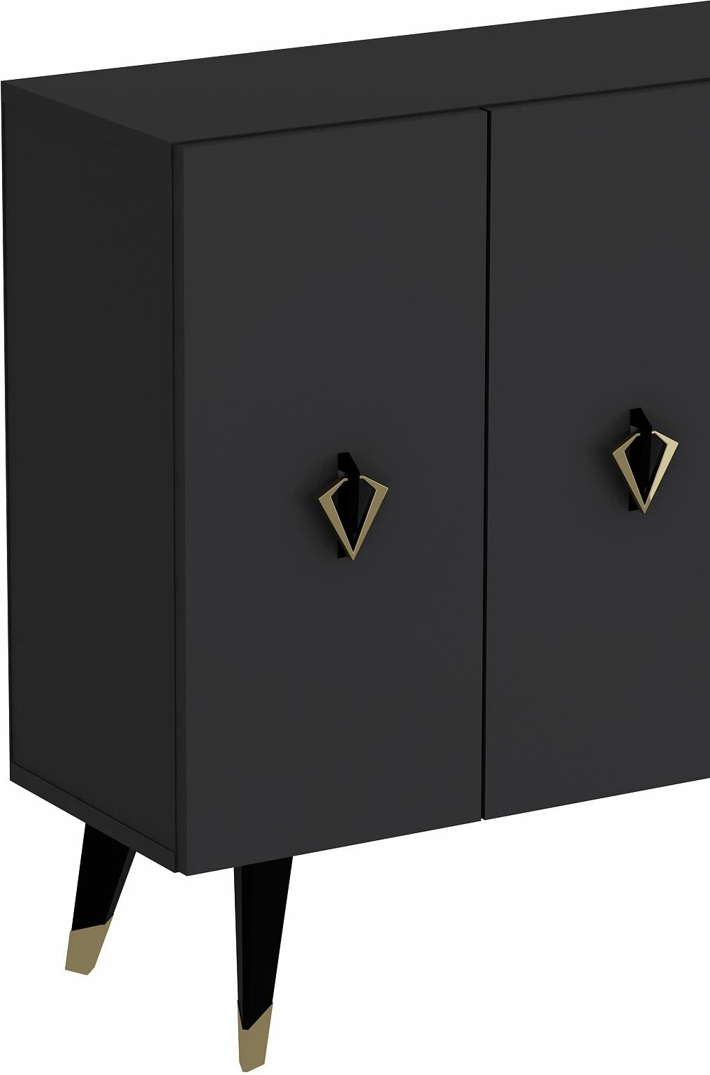 Konsol Skye Decor, anthracite, e zezë, e artë, 8164KM-32