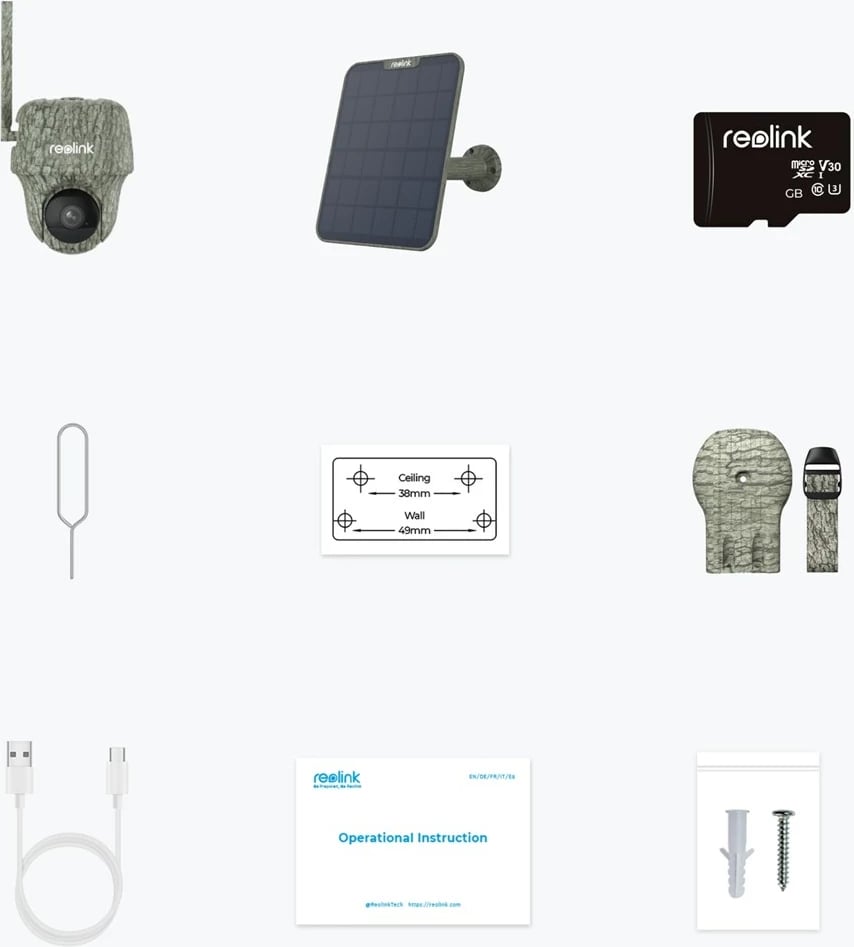 Kamerë Reolink Go Series G450 me Panel Diellor, 4K 4G LTE, 32GB, Kamuflazh Kamerë Reolink Go Series G450 me Panel Diellor, 4K 4G LTE, 32GB, Kamuflazh